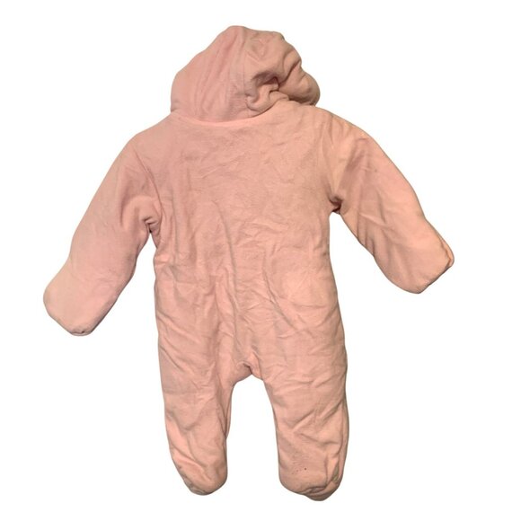 Vintage Y2k Disney Girls Infant Baby Size 3 6 Months Bunting coat Pink WInter Wi - Picture 2 of 3